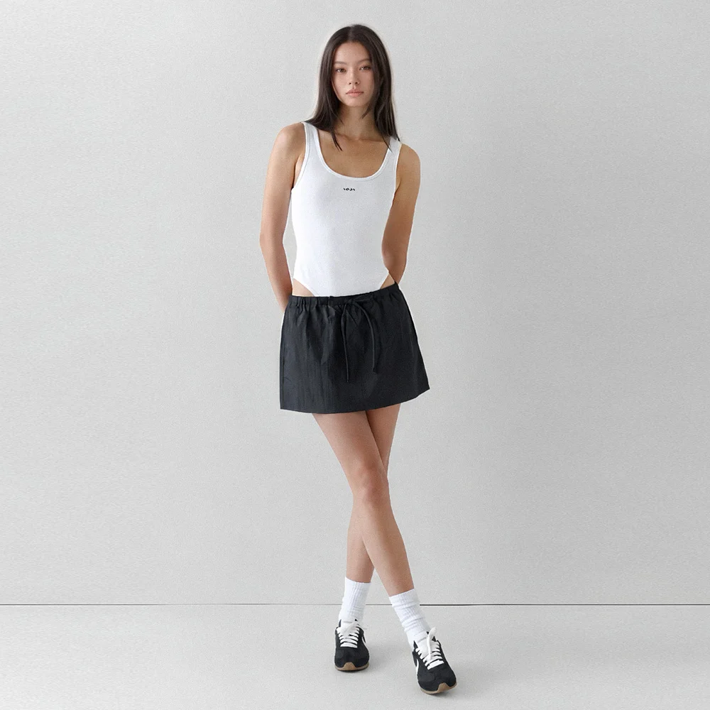 Classic Nylon Skirt 黑色