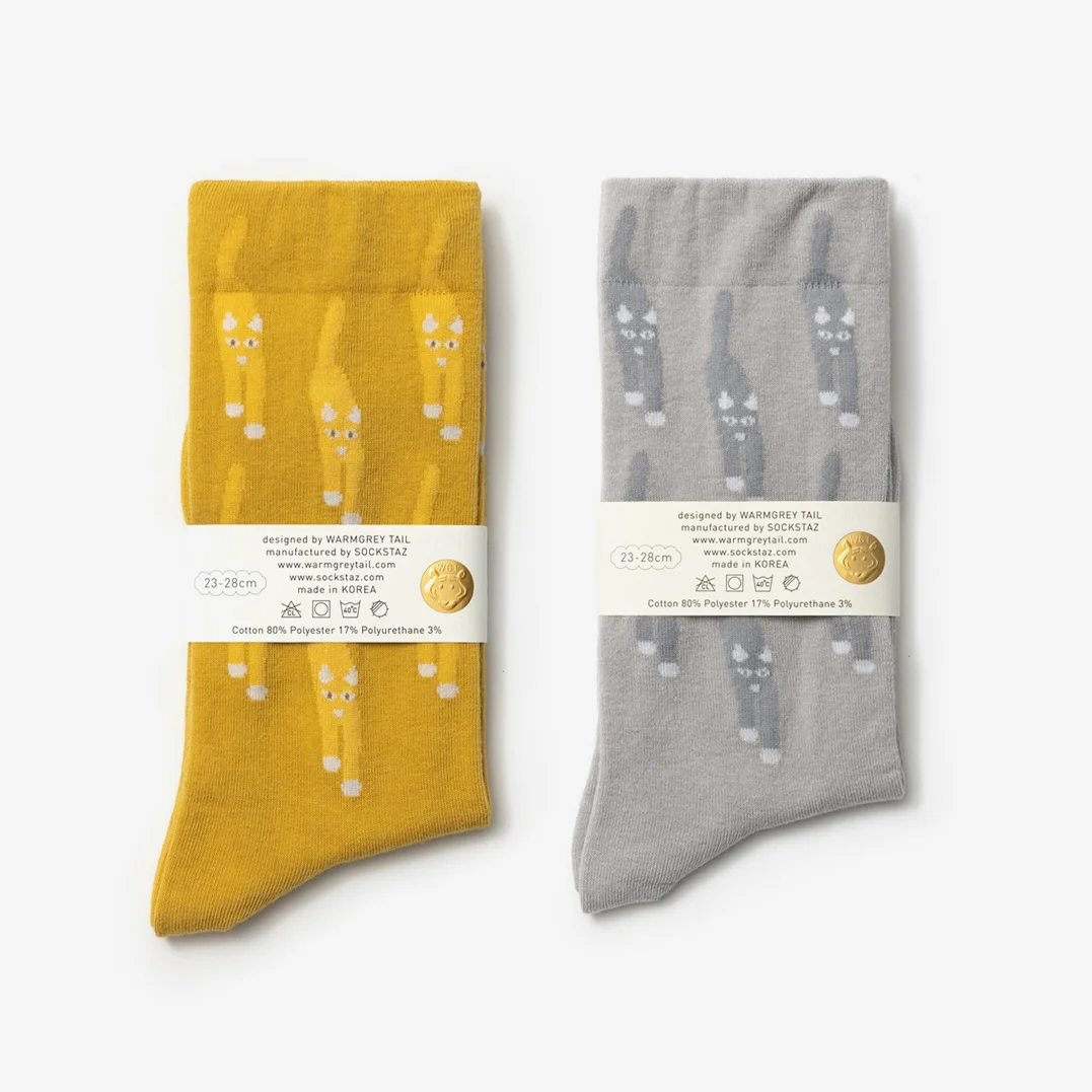 貓 Coming 襪 (5color)