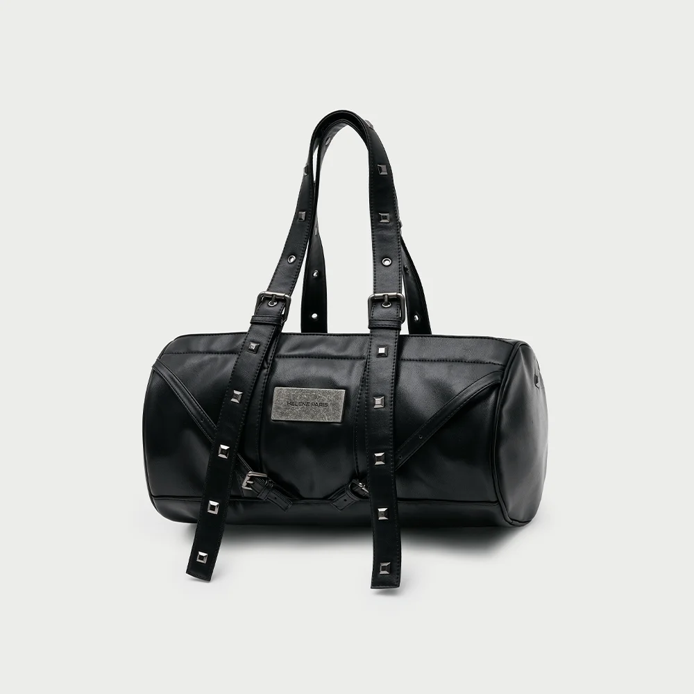 方形 鉚釘 皮革 Duffle 袋
