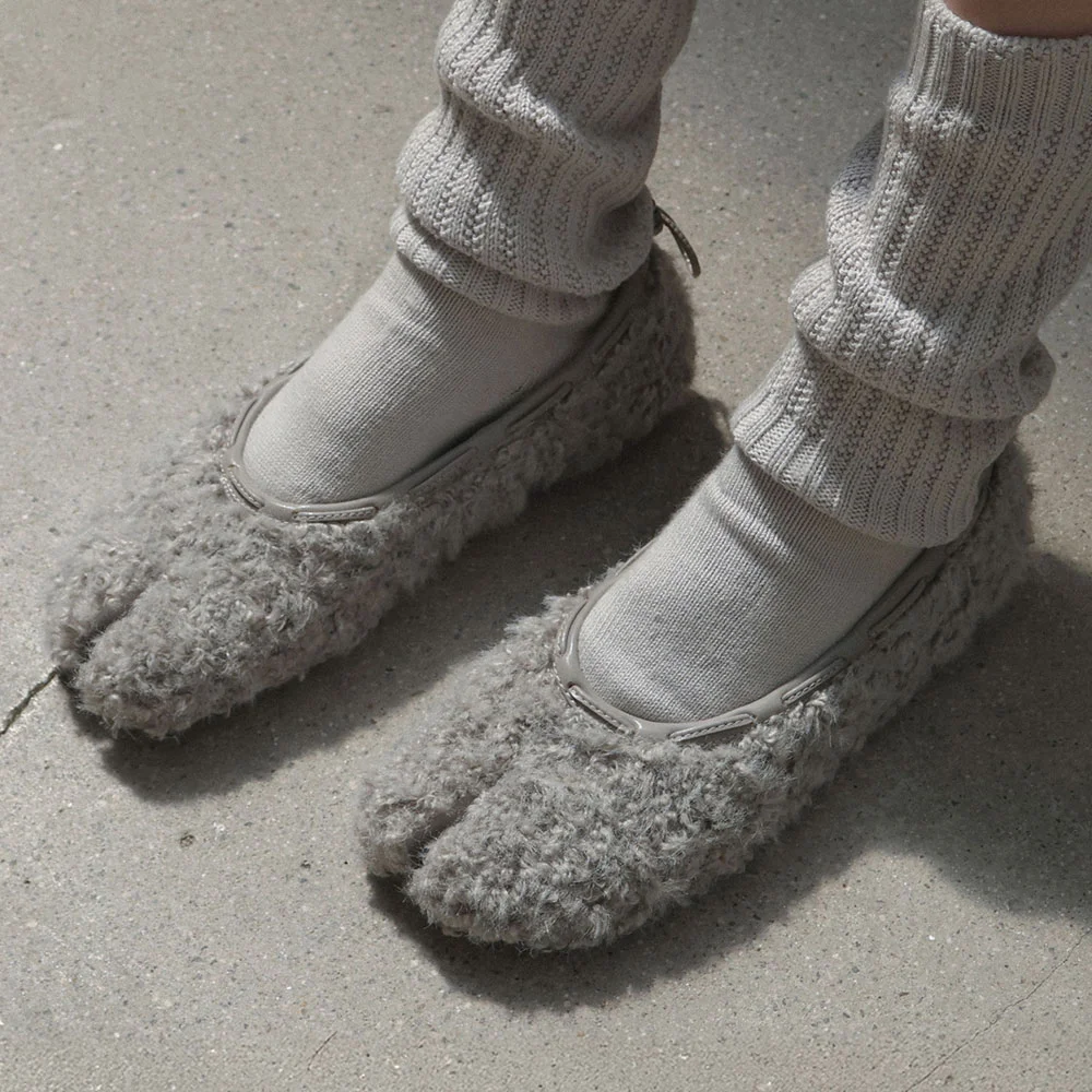 Teddy String Flat / Gray