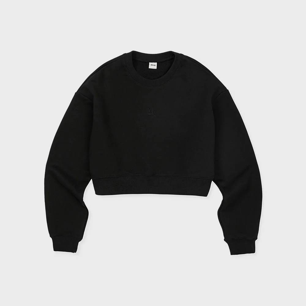 CP CROP SWEAT (EVERY BLACK)