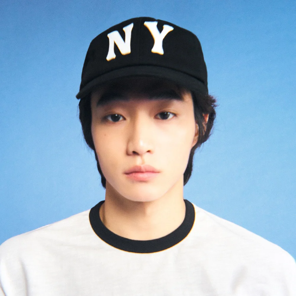 NY 貼布繡 棒球帽 Black