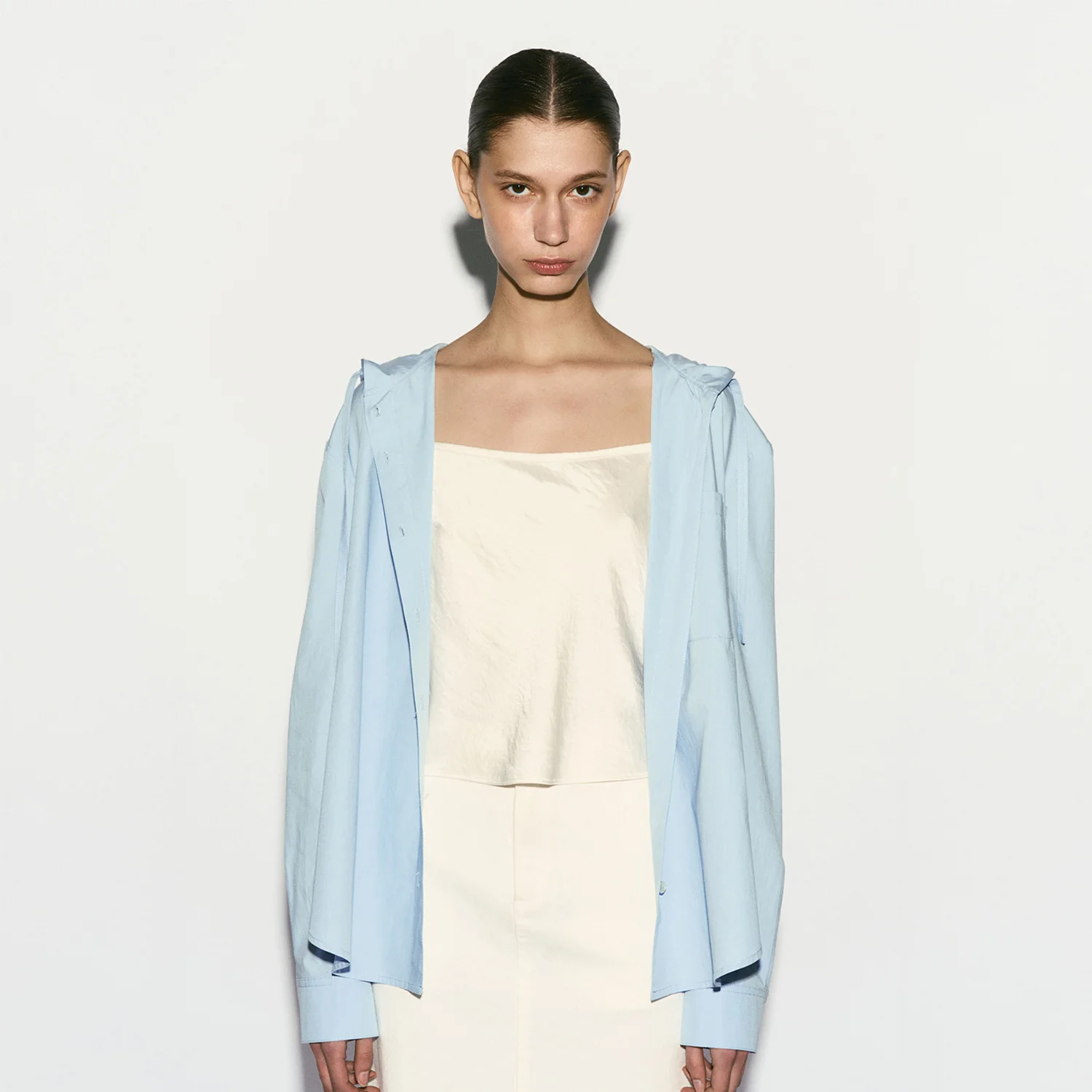 HOODED SHIRTS JACKET CLOUD
