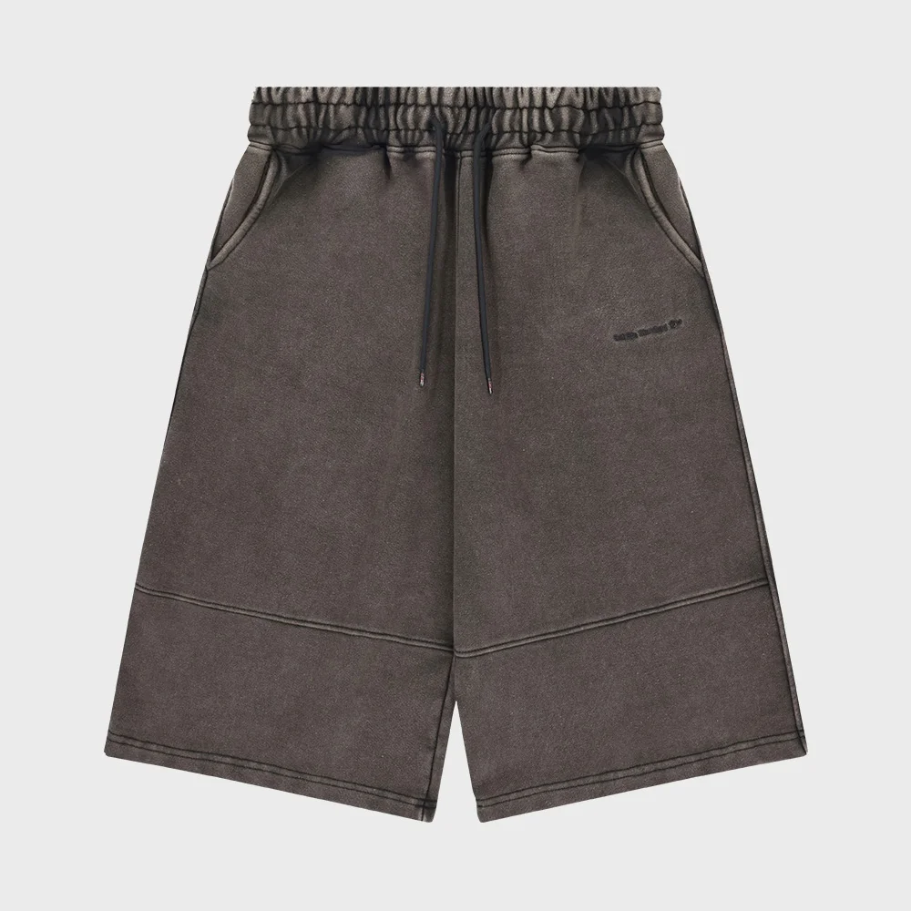 Washed Bermuda shorts Charcoal