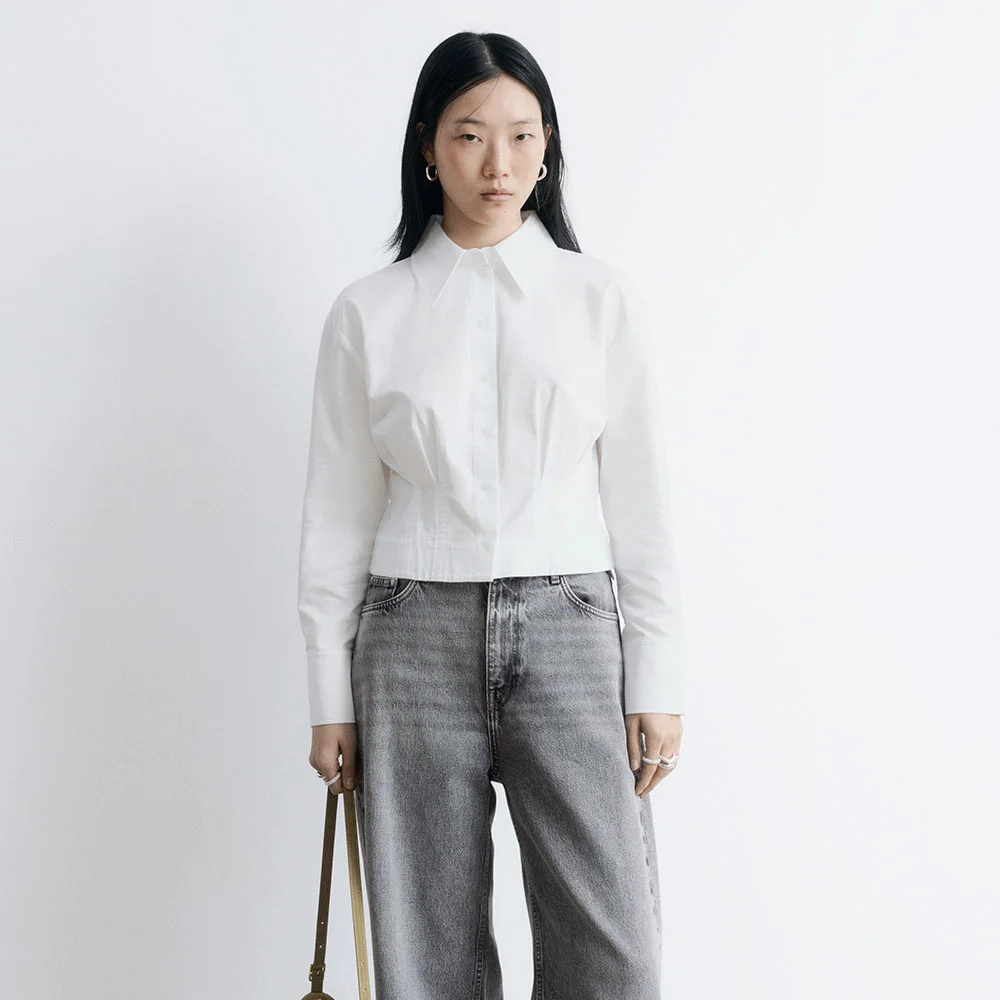 錐形 襯衫 (White)