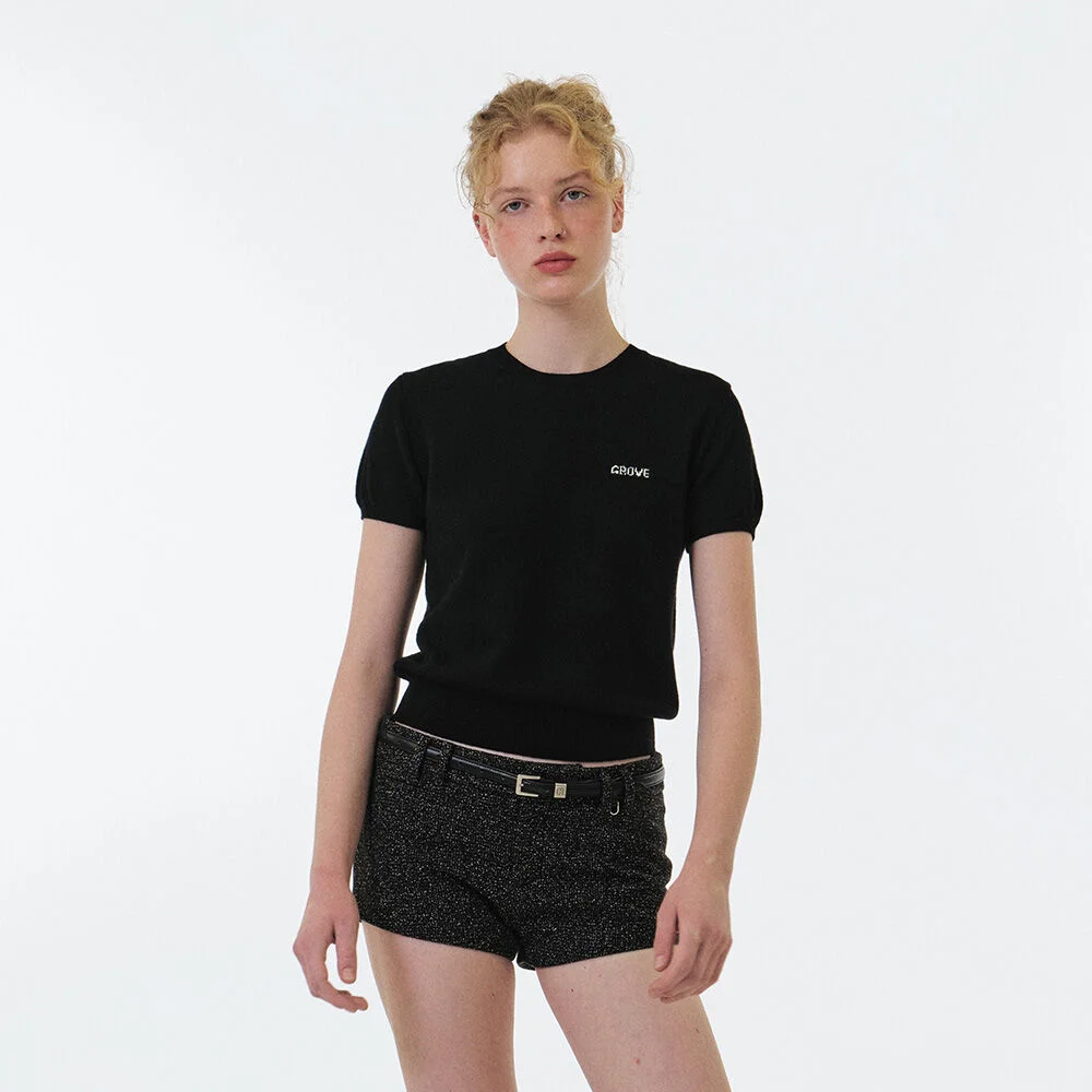 ELENA H/S KNIT (BLACK)