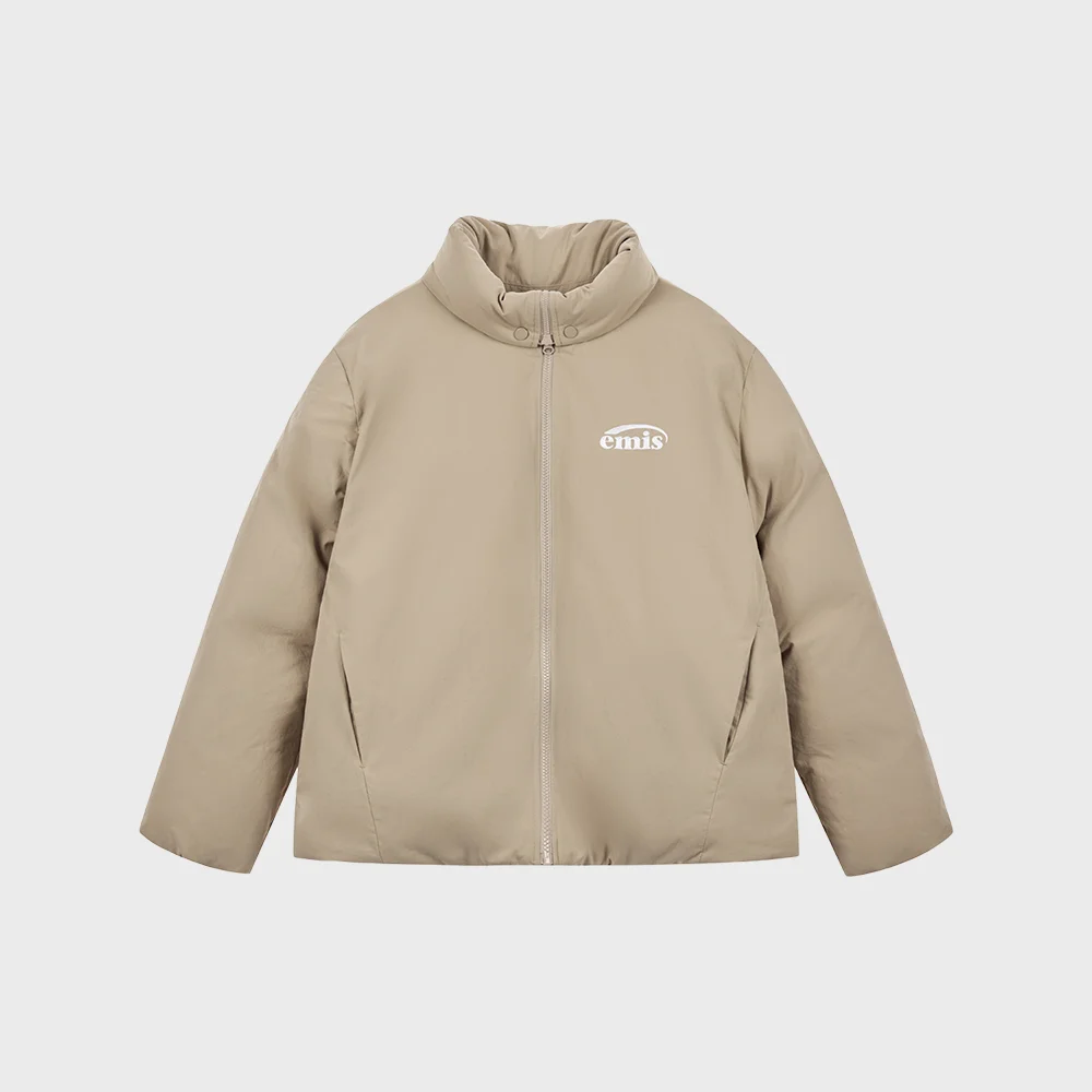 FOLDING NECK DOWN JACKET-BEIGE