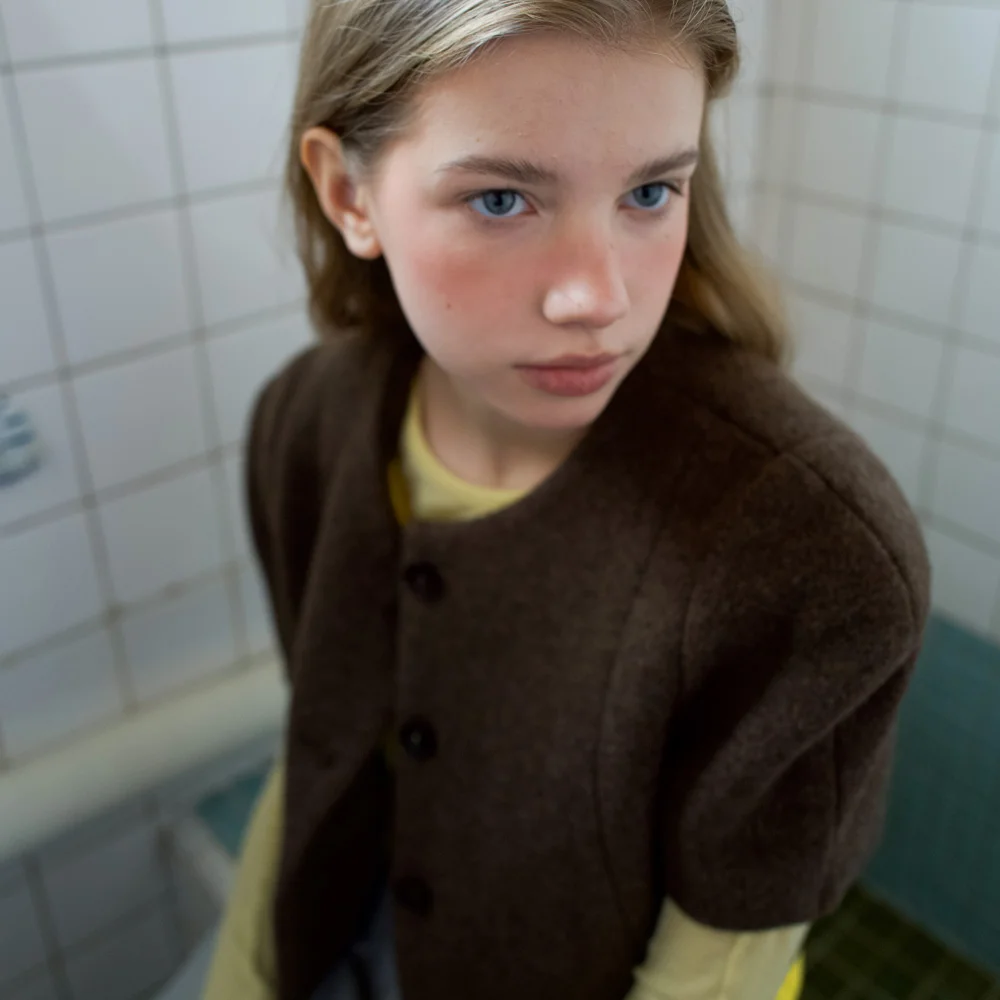 半 羊毛 外套_Half Wool Jacket_2colors