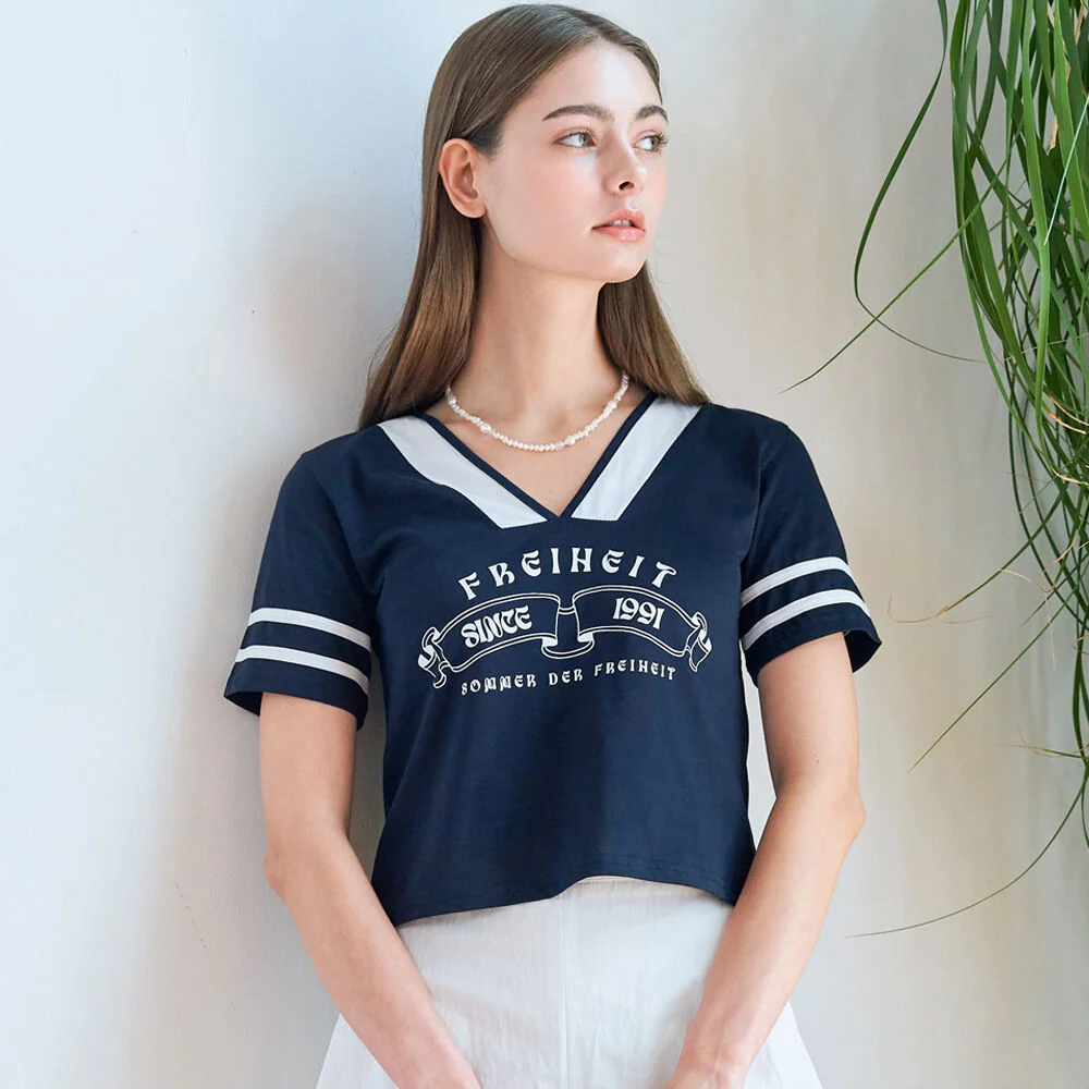 COLOURWAY SOMMER LOGO T-SHIRT (NAVY)