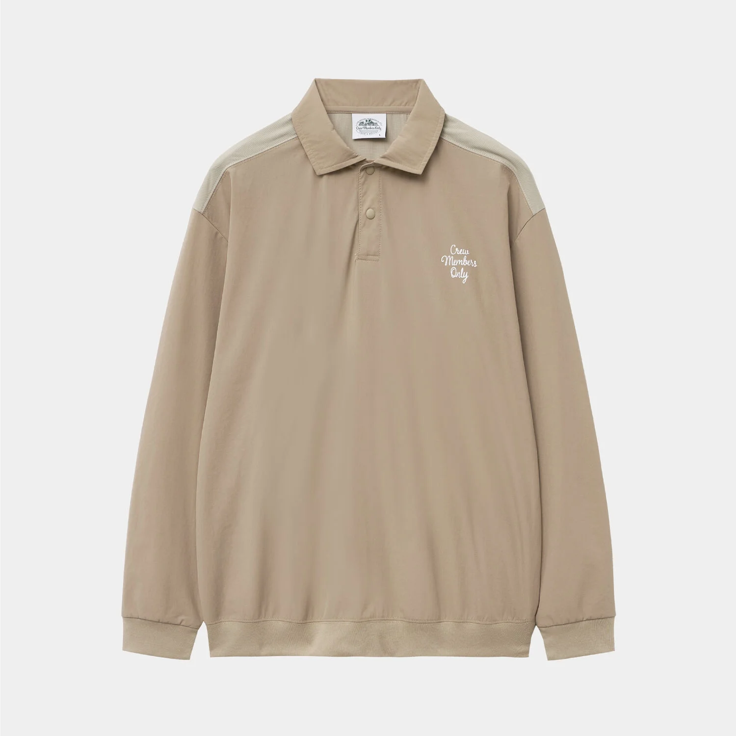 MESH MIX NYLON POLO BEIGE