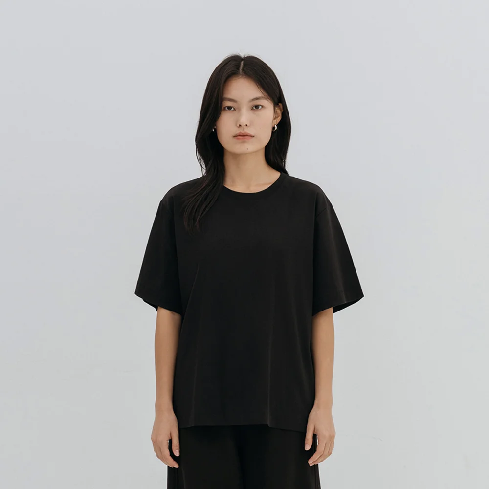 Essential Oversized Top(Black)