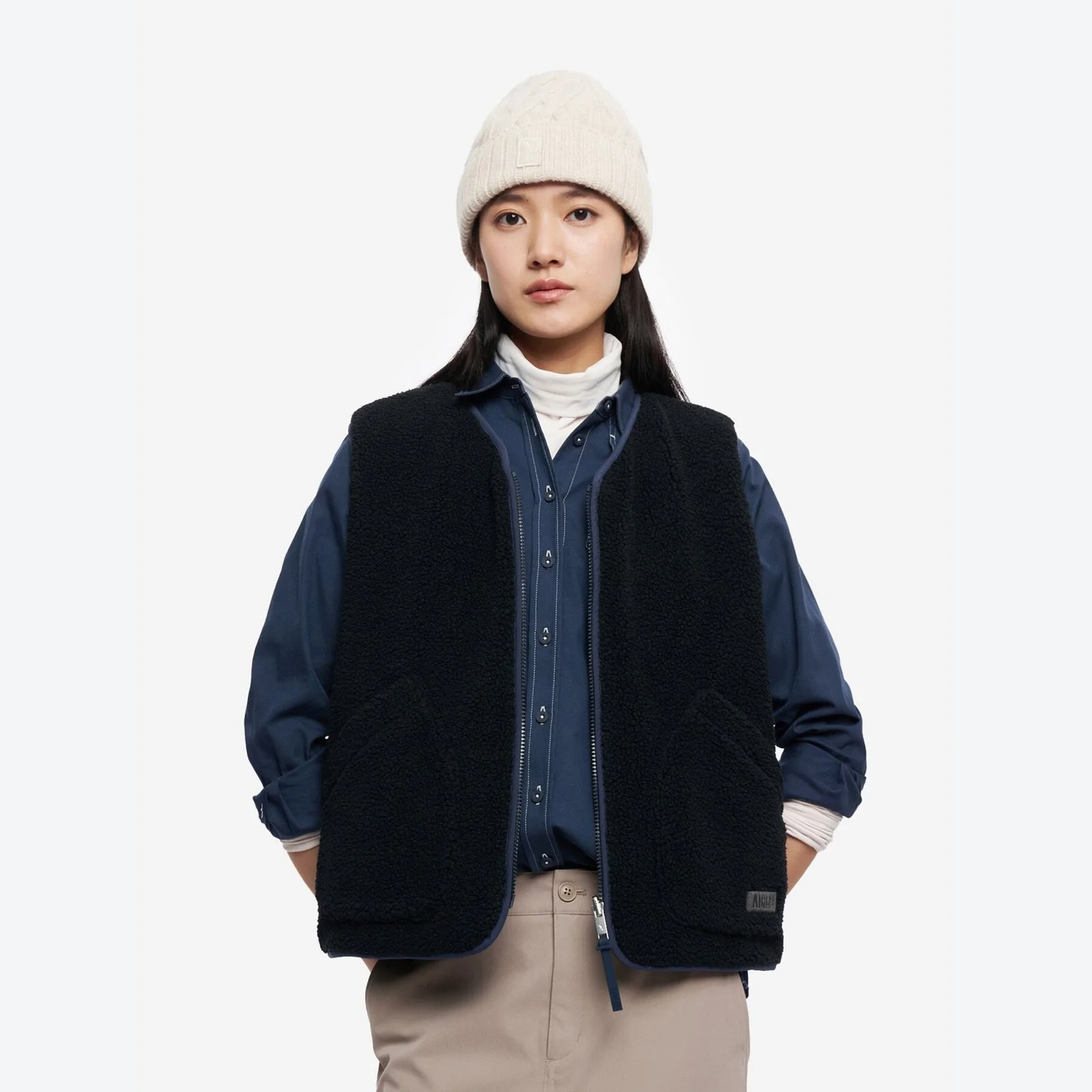 女裝 淺 羽絨外套 全拉鏈 AAW25WOUI007EMP