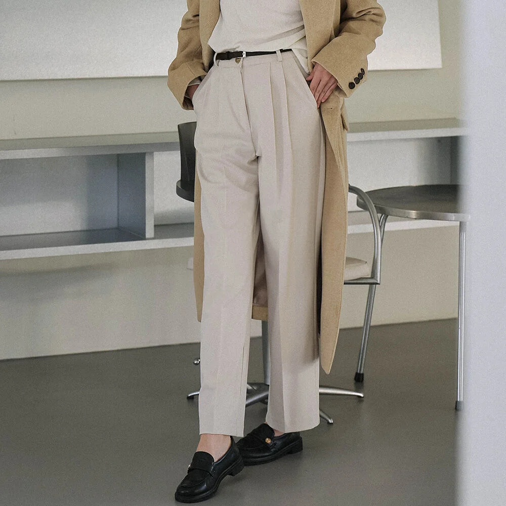 Basic Two Tuck Slacks