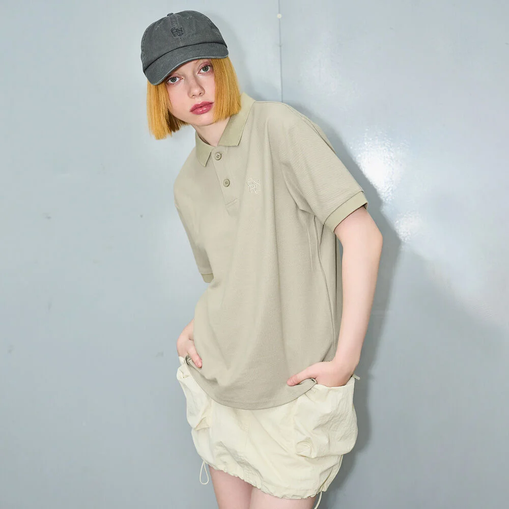 UNISEX 純色 Polo 短袖 T恤 / SBD2U01018