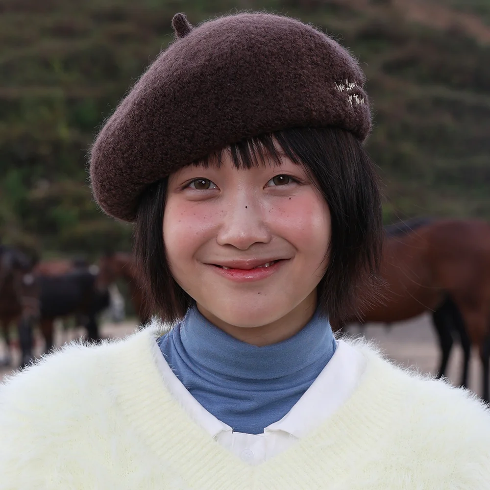 Blair 羊毛 貝雷帽 (Brown)