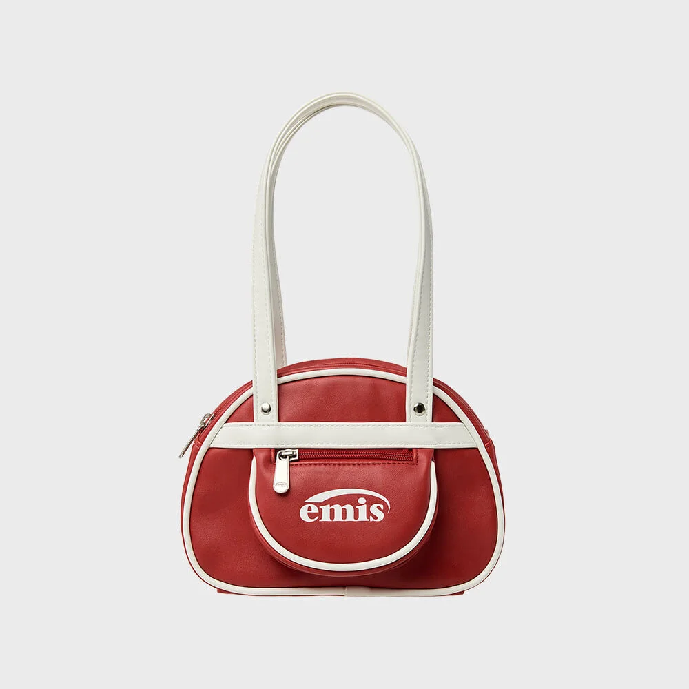 VINTAGE MINI BOWLING BAG-RED