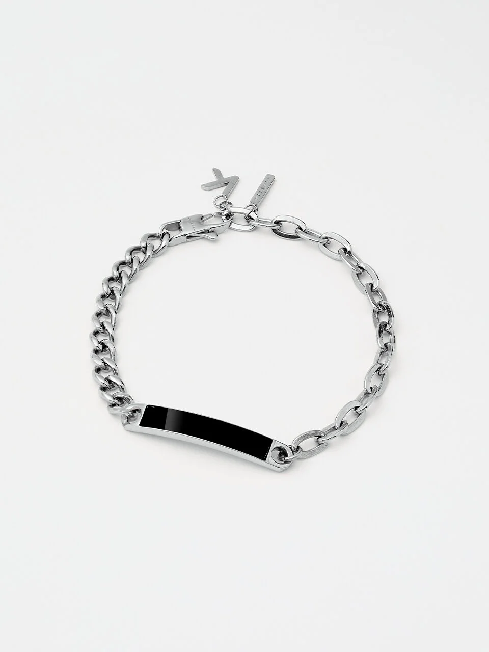 DUALITY CHAIN2CHAIN BRACELET SILVER BLACK