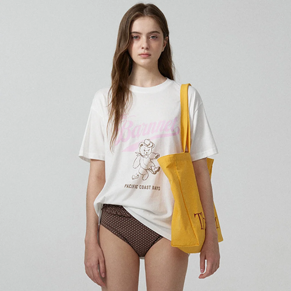 Barnnet Swing Bear T-Shirt_Ivory