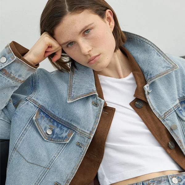 LINES SET-UP DENIM JACKET(JK-2972)