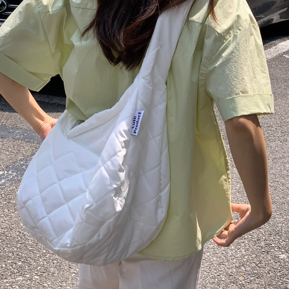 Melon Bread Quilted Bag(蜜瓜包袋) _ WHITE