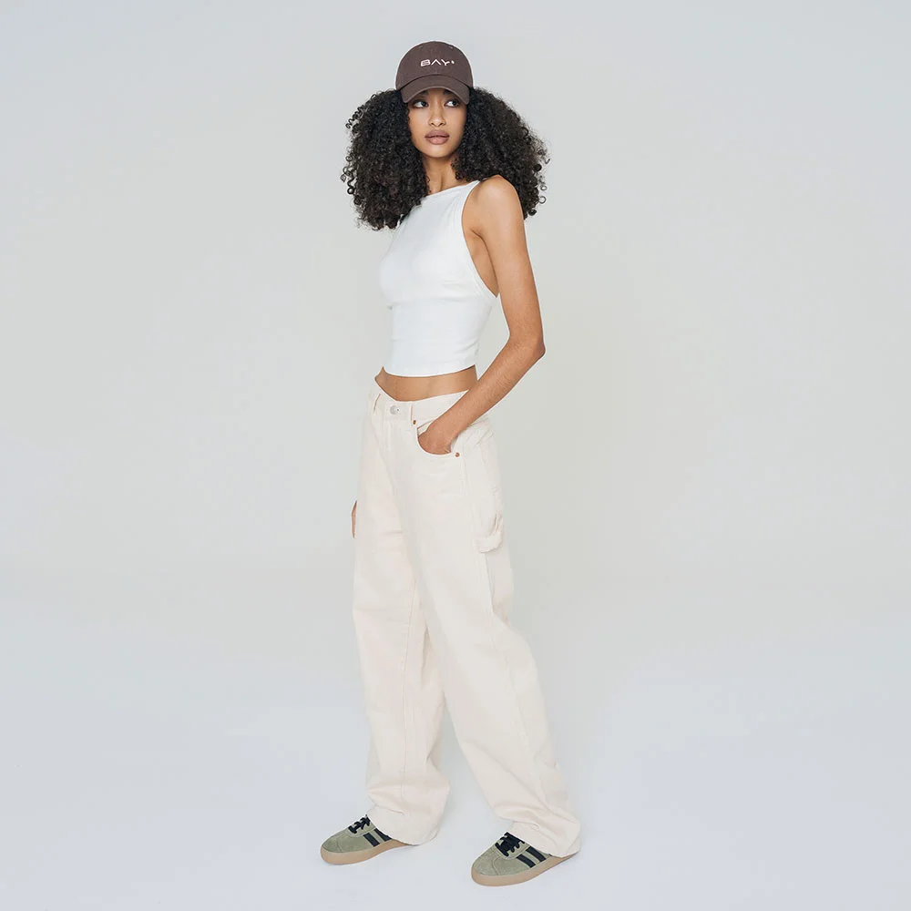 ORGANIC COTTON WORK JEANS ECRU