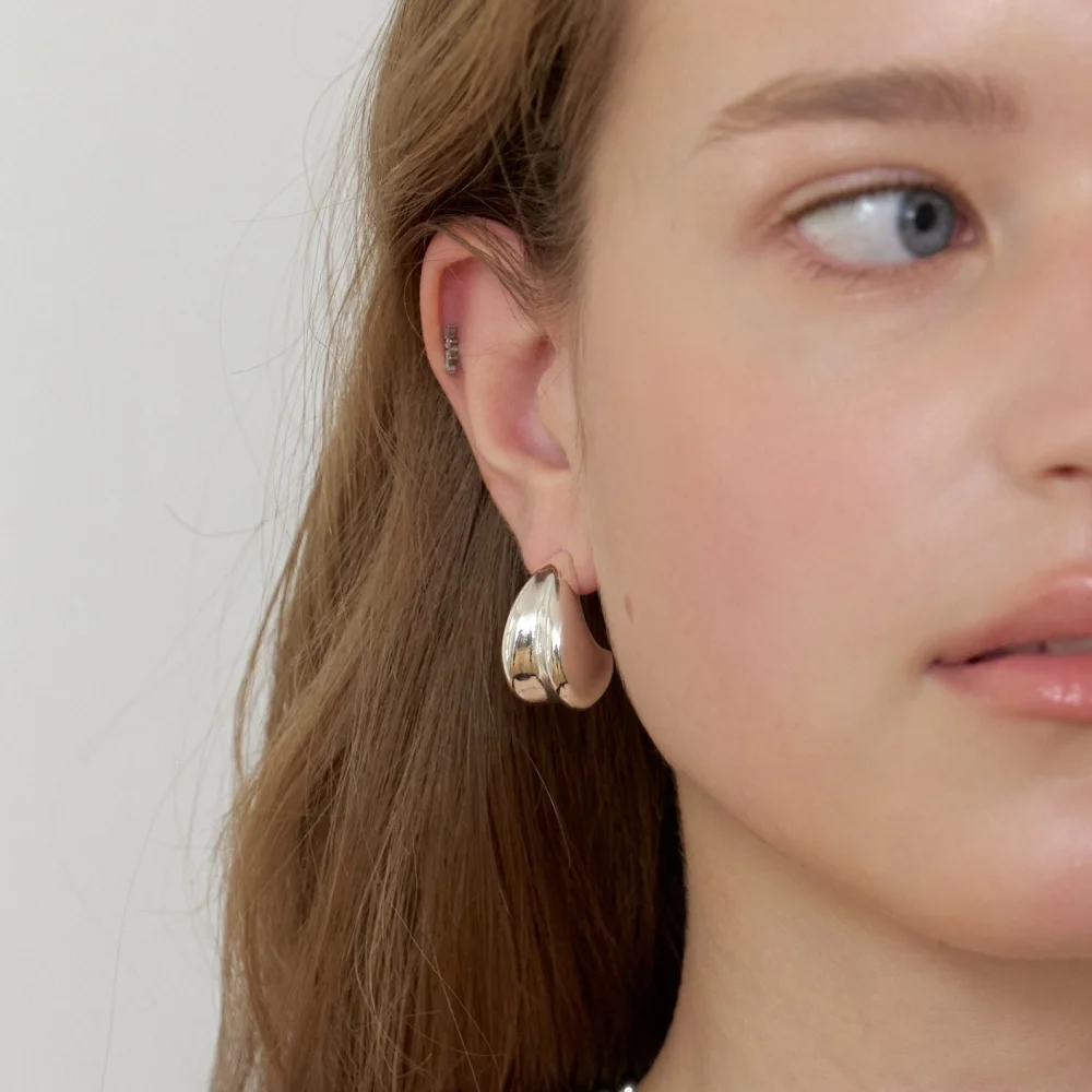 Bold Leaf Earrings (L262MER040)