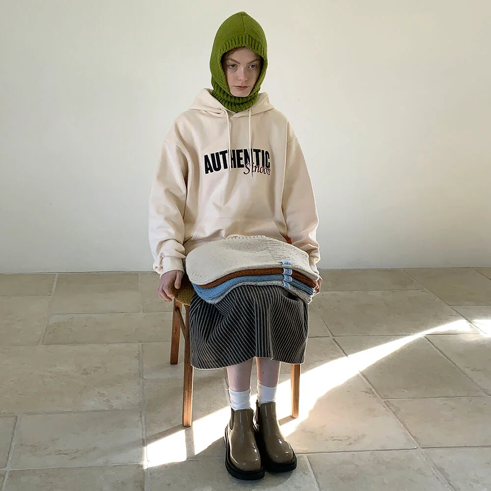 Applique Hoodie (Ivory)