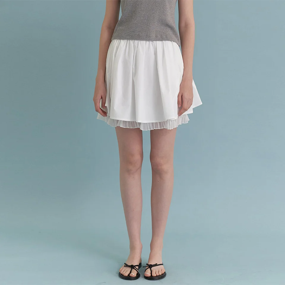 Lovely Mini Skirt (White)