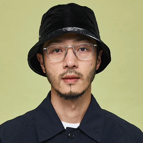 (Double Eyelet) Bucket Hat - Black