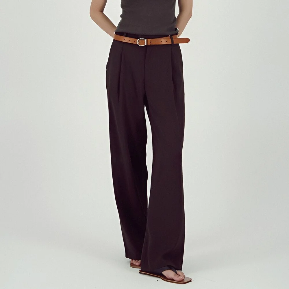 Soft Flow Slacks _Brown