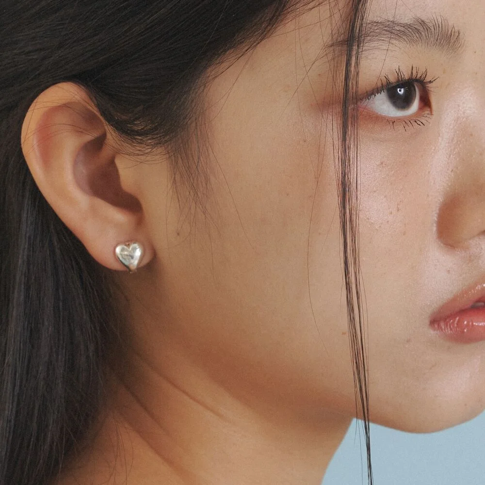 Formal S Heart Earrings