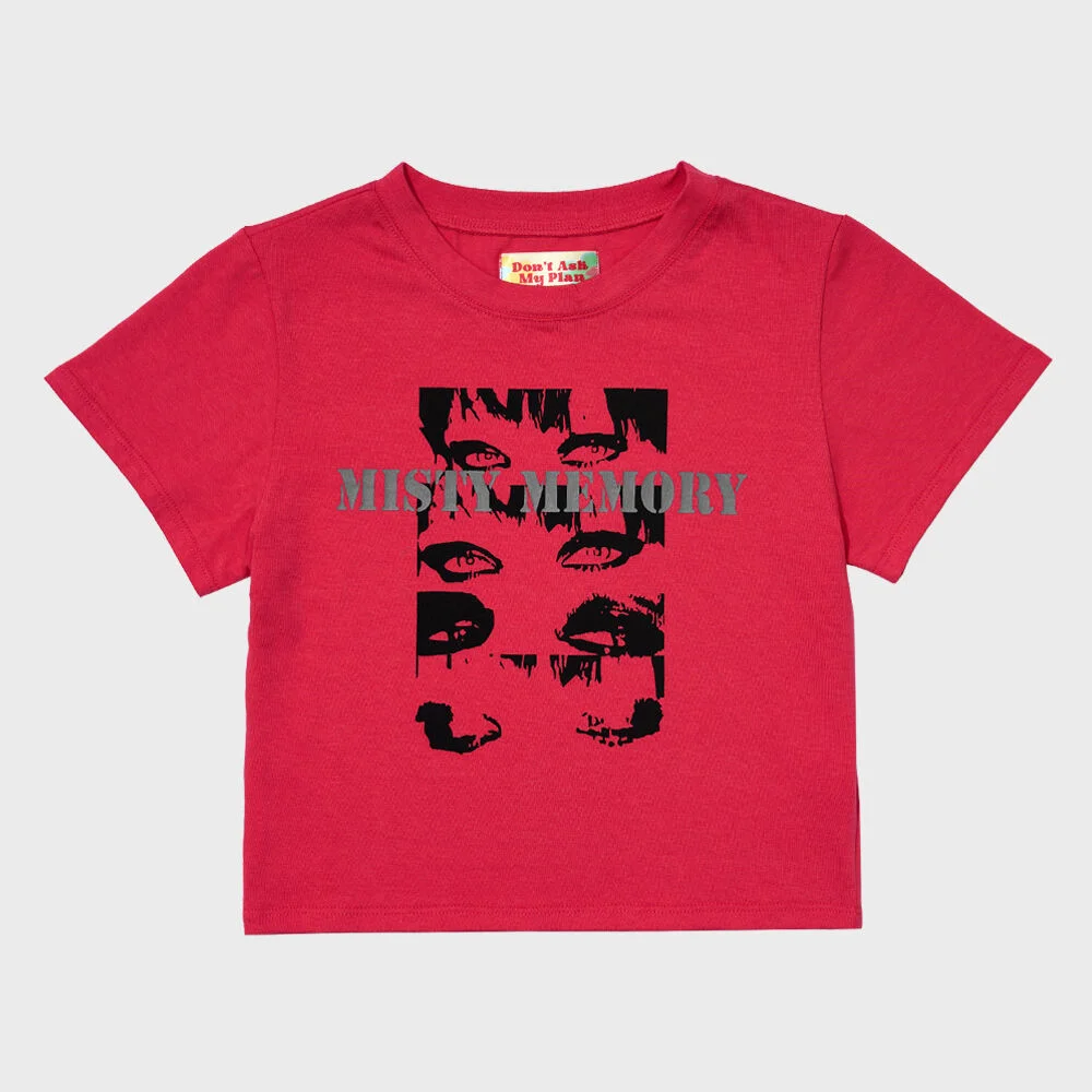 DAMP 'MISTY MEMORY' CROP TOP_MAGENTA