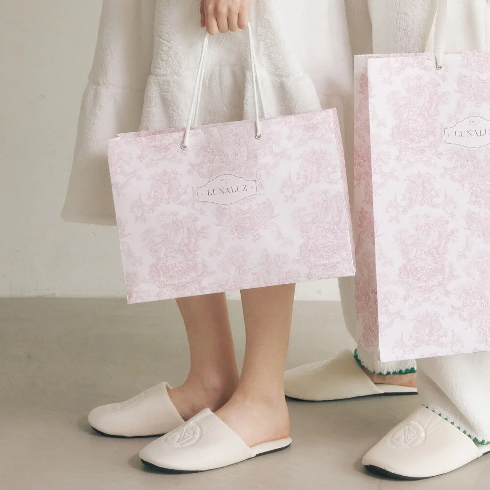 Luna Rouge Toile de Jouy 橫款 購物袋