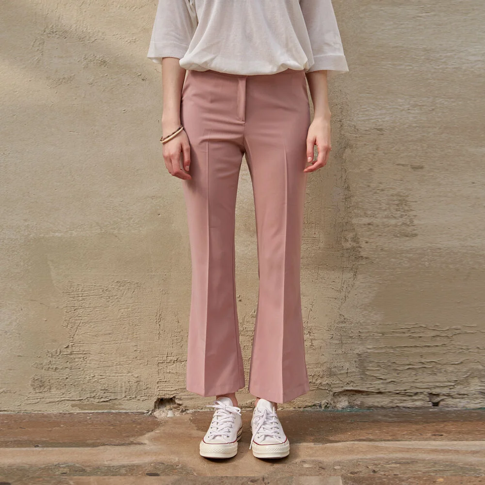 MODERN BOOTSCUT SLACKS_PINK
