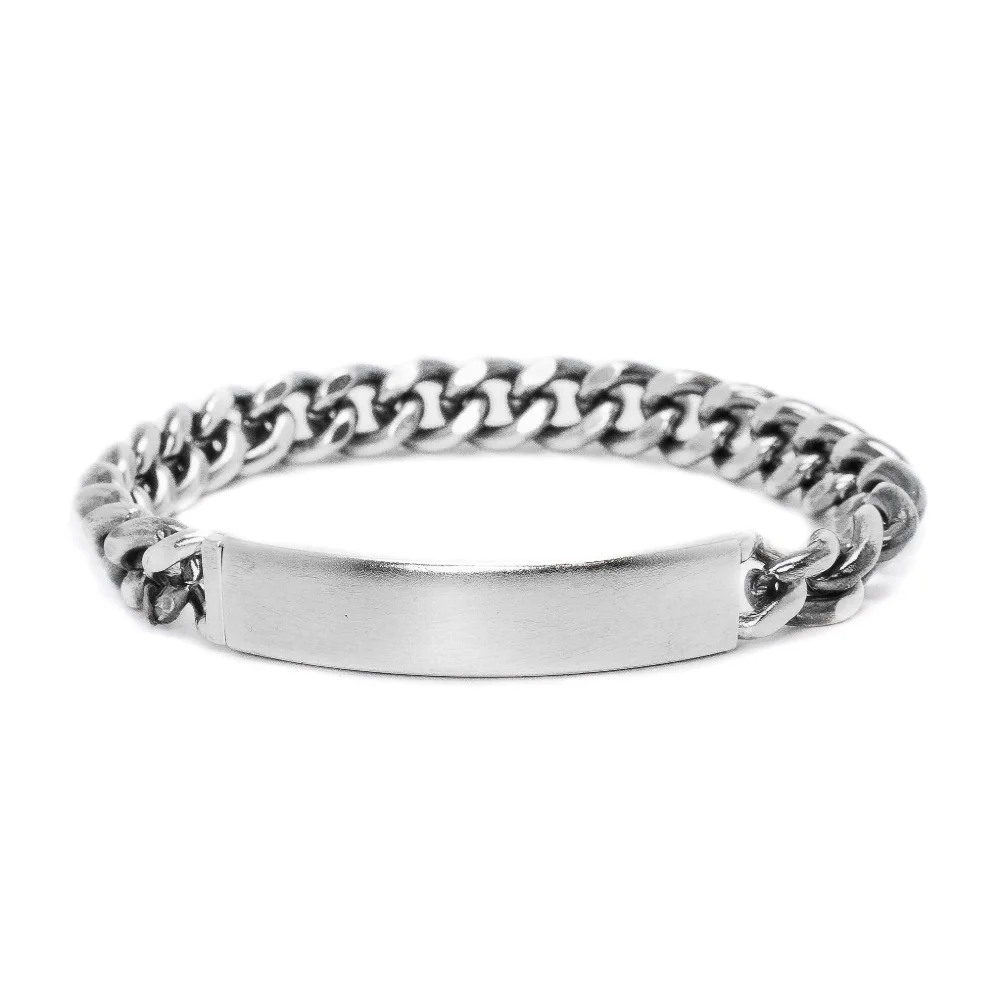 HR 144B_Silver Chain Bar Bracelet (Silver 925)