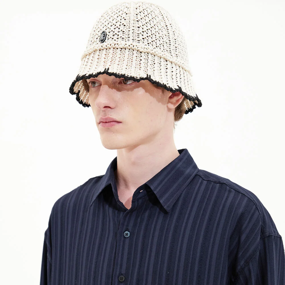 LE 標誌 Wavy 漁夫帽_IVORY