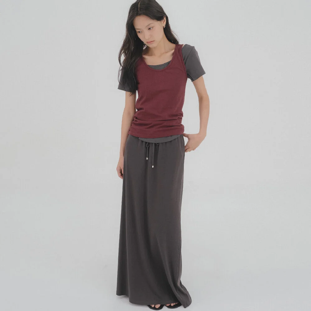 TFL 05 FIRST SLEEVELESS _Burgundy