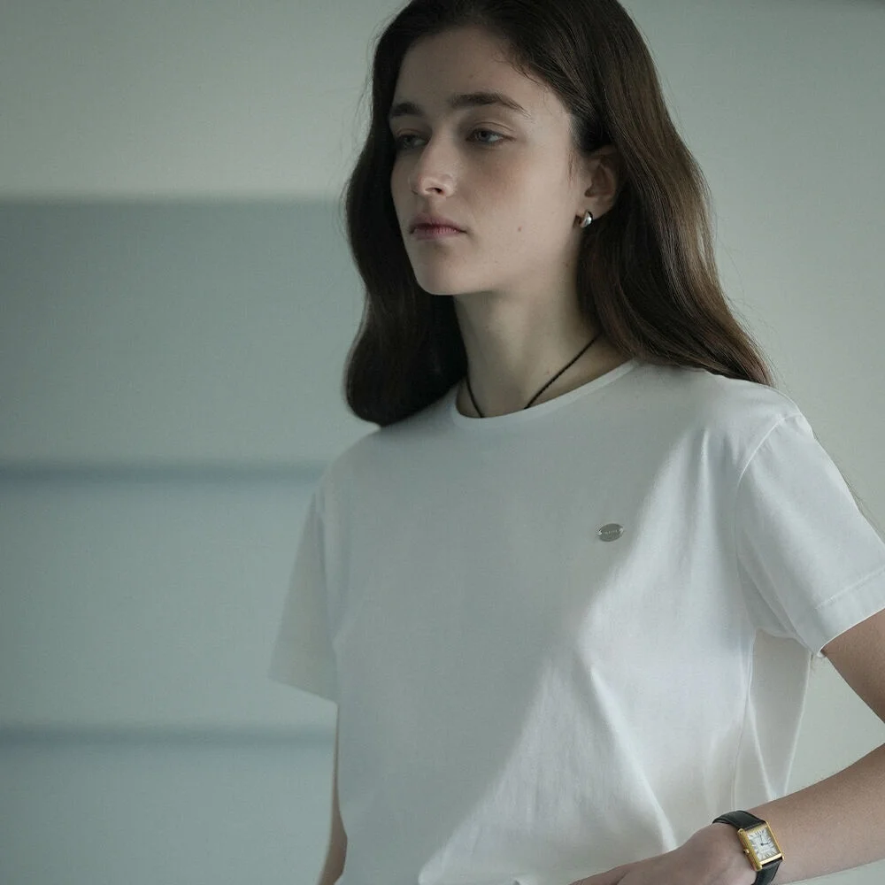 Soft basic logo T-shirt_White