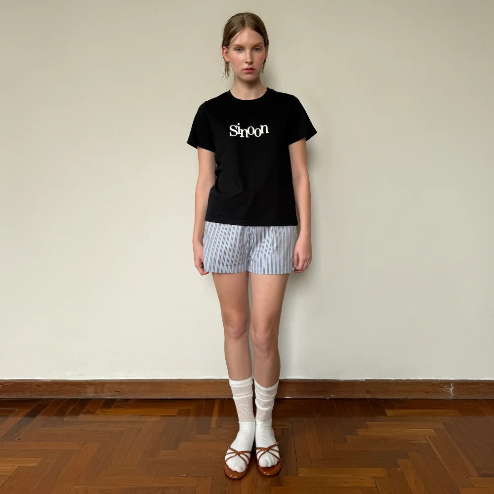 Basic Point Label Shorts (Blue)