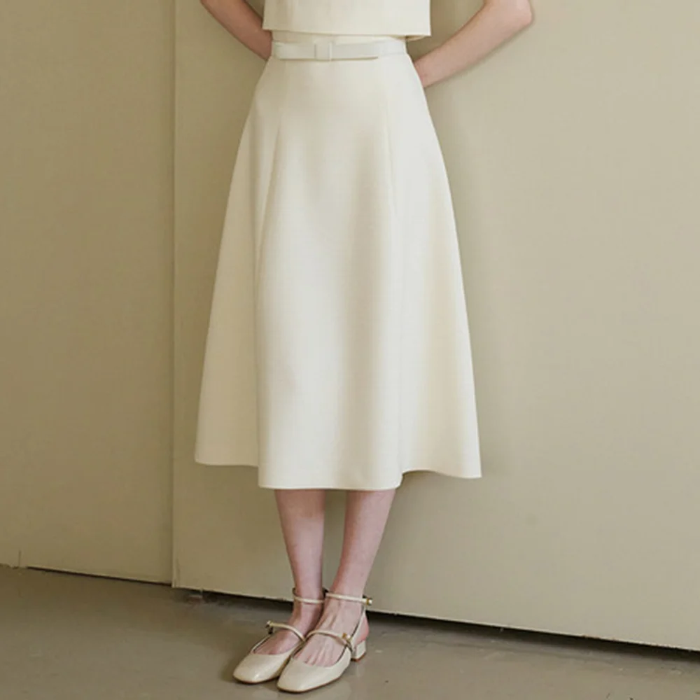 Ribbon Belt Skirt(3color)