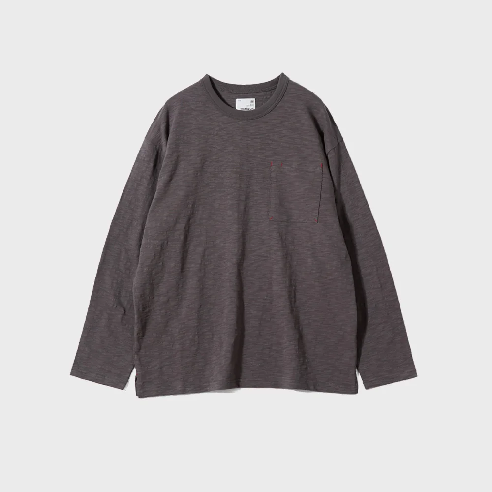 Lawrence Slub Pocket T-shirt Charcoal