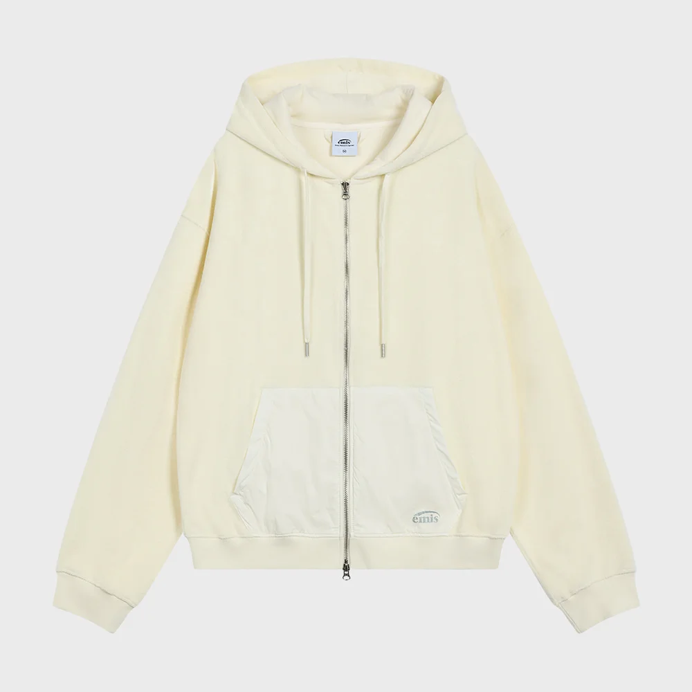 TERRY HOOD JUMPER-IVORY