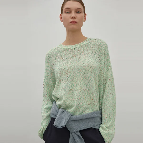 MARINE MULTI SLUB LOOSE FIT KNIT(T-6796)