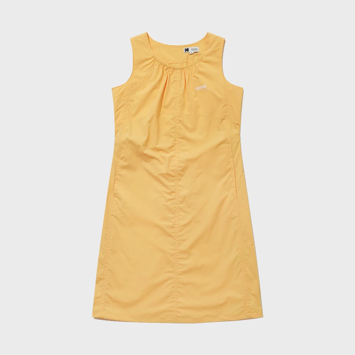 圓領 無袖 連衣裙 YELLOW