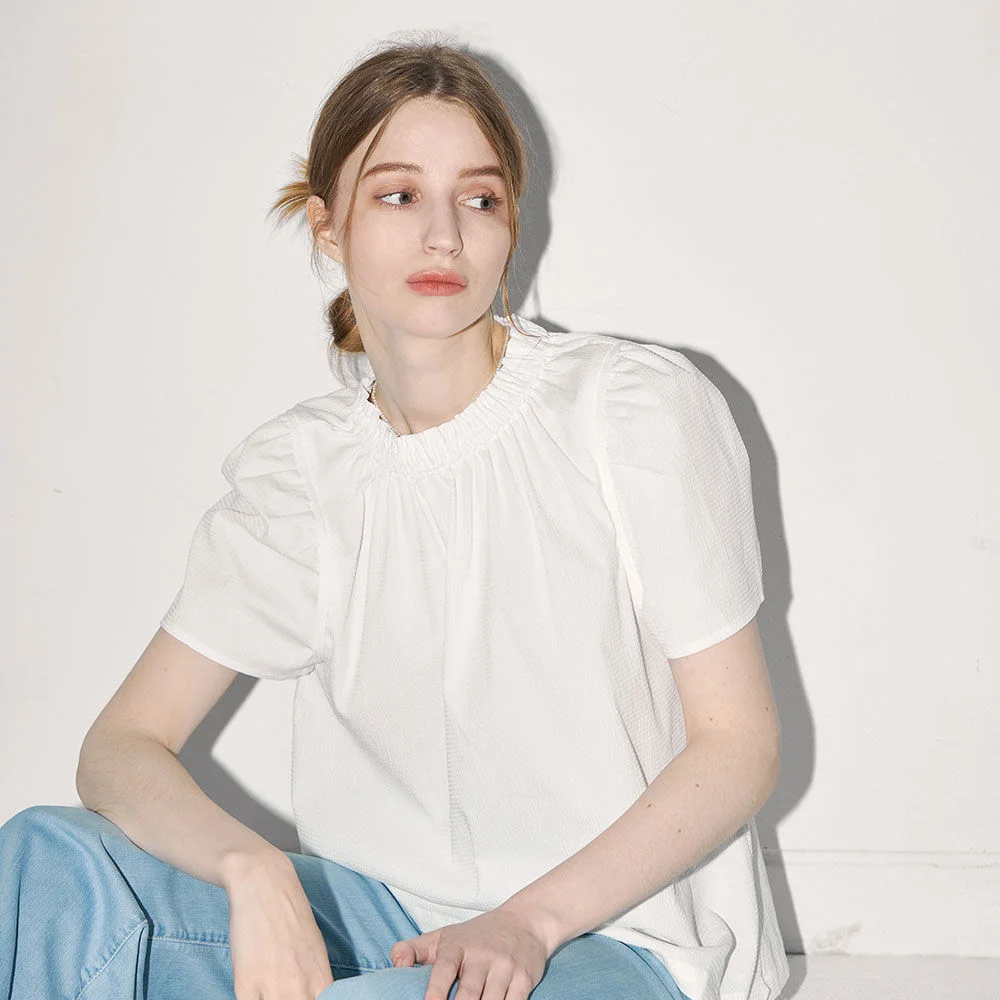 Lautre Jane Puff White Blouse