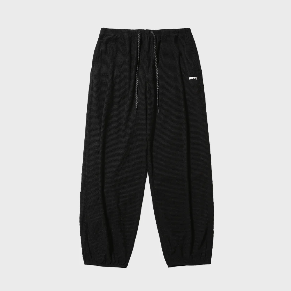SQUARE FLEECE PANTS / BLACK