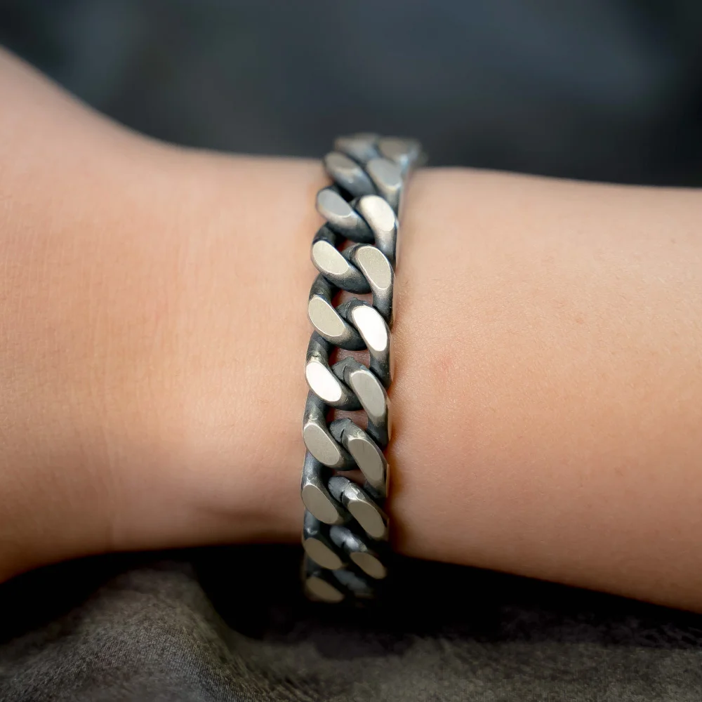 HR 191B_Silver Chain Bracelet (Silver 925)