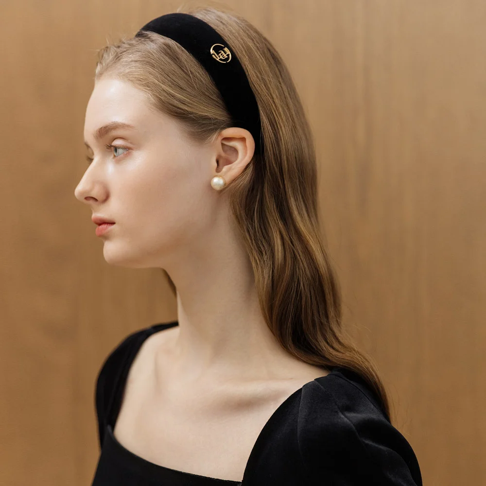 Lautre velvet Logo headband
