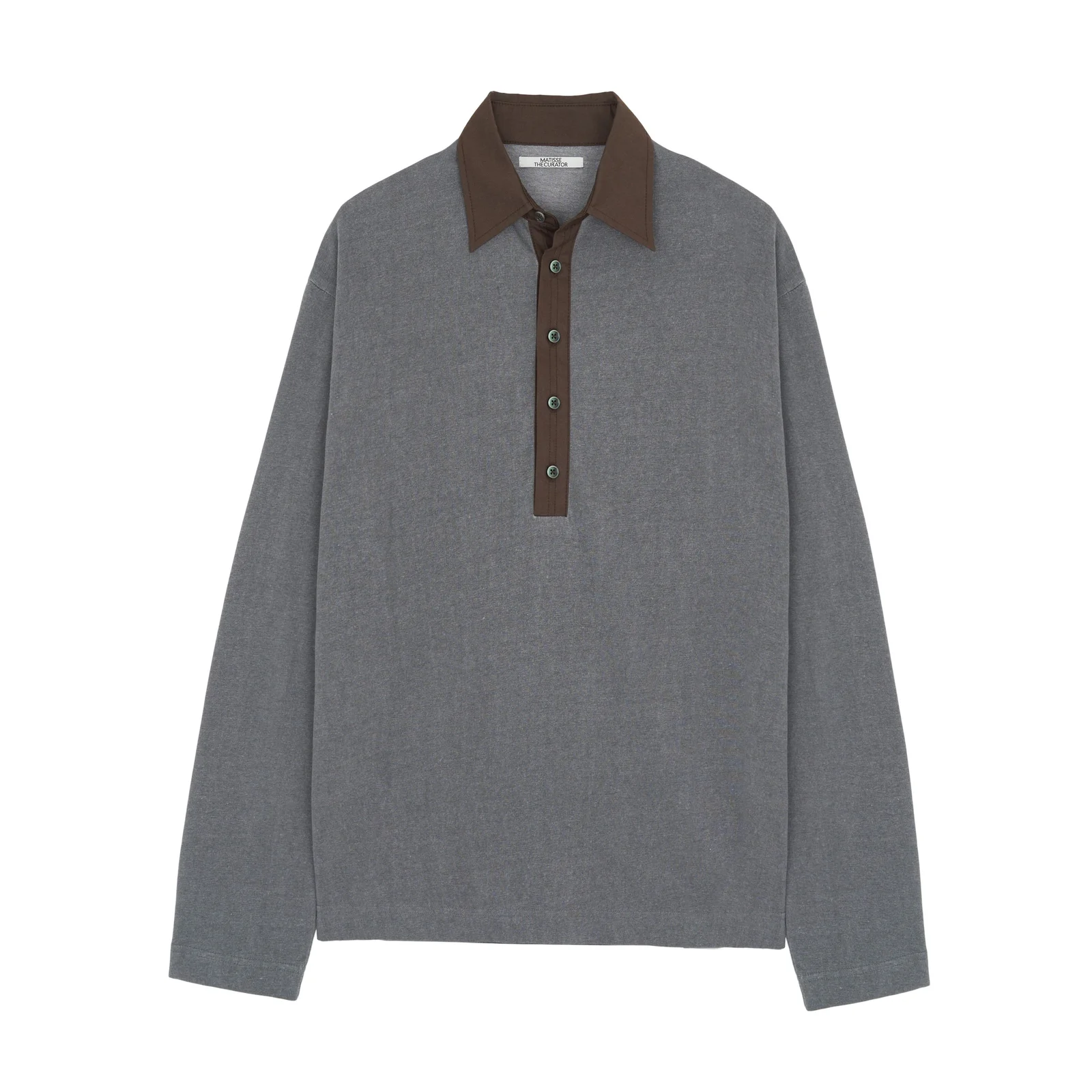 LETO POLO TEE GREY