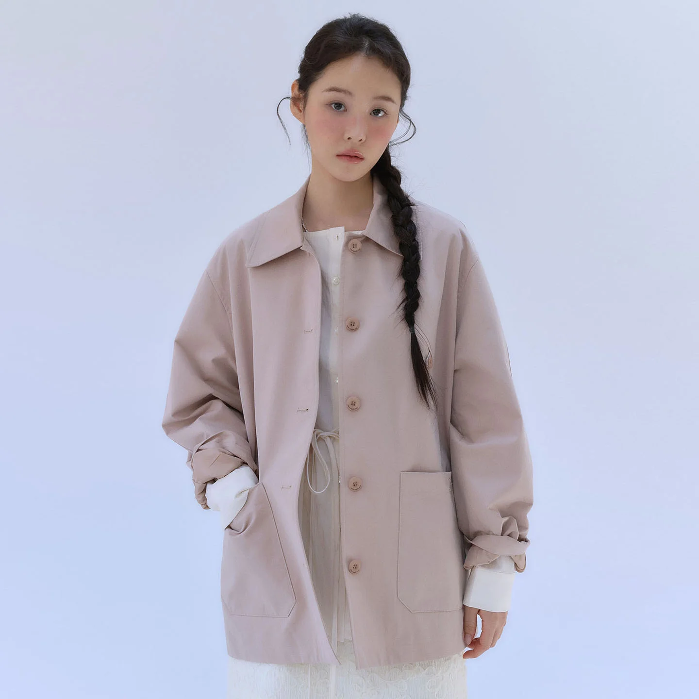 COTTON SAPARI TRENCH JACKET